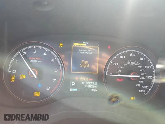 2023 Subaru Forester Special Sports z VIN JF2SKAJC2PH537791, wystawiony jako Copart lot #80461385 z przebiegiem 34 923 mil mil oraz Szkoda całkowita • Salvage title. Historia ofert i sprzedaży dostępna na DreamBid. Obrazek 9.