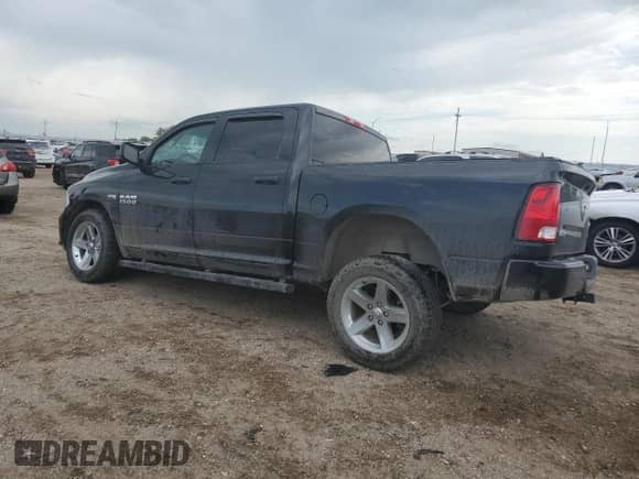 2018 Ram 1500 Express with VIN 3C6RR7KT1JG265852, listed as a Copart auction lot 61997125 with 81,376 mi miles and Salvage title. Bid and sale history available at DreamBid. Image 2.