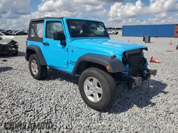 2017 Jeep Wrangler Sport with VIN 1C4AJWAG0HL582918, listed as a Copart auction lot 87384905 with 21,972 mi miles and Salvage title. Bid and sale history available at DreamBid. Image 4.