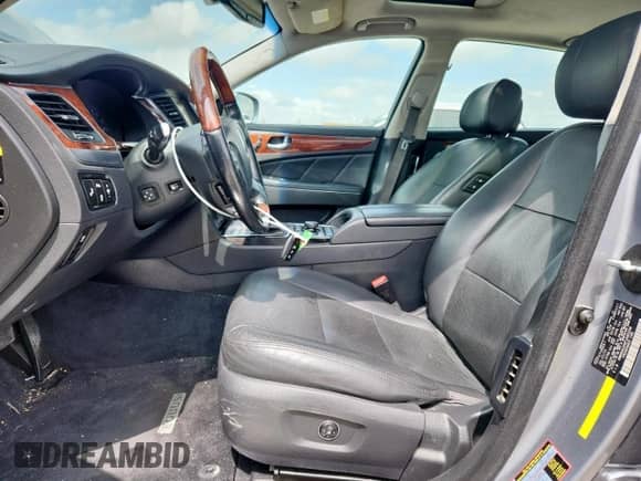 2015 Hyundai Equus Signature with VIN KMHGH4JH4FU095338, listed as a Copart auction lot 63972905 with 122,955 mi miles and Salvage title. Bid and sale history available at DreamBid. Image 7.