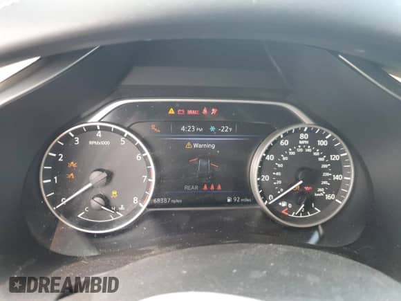 2023 Nissan Murano SV with VIN 5N1AZ2BS9PC106634, listed as a Copart auction lot 69570435 with 68,387 mi miles and Non repairable. Bid and sale history available at DreamBid. Image 9.