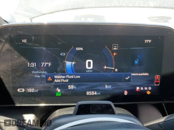 2024 Chevrolet Equinox EV RS z VIN 3GN7DNRP8RS206163, wystawiony jako Copart lot #56244655 z przebiegiem 8 594 mil mil oraz Szkoda całkowita • Salvage title. Historia ofert i sprzedaży dostępna na DreamBid. Obrazek 9.