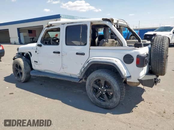 2022 Jeep Wrangler Unlimited Sahara с VIN 1C4HJXEN0NW163393, выставлен на аукционе Copart как лот 68866965 с пробегом Не указан миль и Списание • Salvage title. История ставок и продаж доступна на DreamBid. Изображение 2.