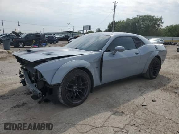 2021 Dodge Challenger R/T Scat Pack Widebody with VIN 2C3CDZFJ2MH503086, listed as a Copart auction lot 71727655 with 65,806 mi miles and Salvage title. Bid and sale history available at DreamBid. Image 1.