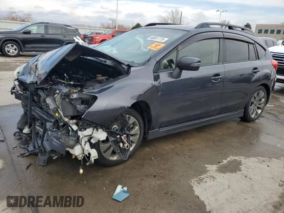 2015 Subaru Impreza Special Sports Premium z VIN JF1GPAT62FG282499, wystawiony jako Copart lot #48061775 z przebiegiem Nie podano mil oraz Szkoda całkowita • Salvage title. Historia ofert i sprzedaży dostępna na DreamBid. Obrazek 1.