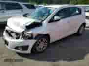 2016 Chevrolet Sonic LT with VIN 1G1JC6SG9G4155828, listed as a Copart auction lot 81158495 with 81,883 mi miles and Salvage title. Bid and sale history available at DreamBid. Image 1.