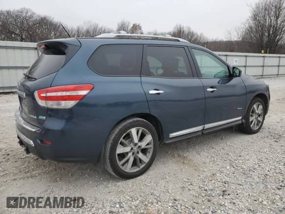 2014 Nissan Pathfinder SL Hybrid с VIN 5N1CR2MN7EC635125, выставлен на аукционе Copart как лот 86850524 с пробегом 355 452 миль миль и Чистый • Clean title. История ставок и продаж доступна на DreamBid. Изображение 3.