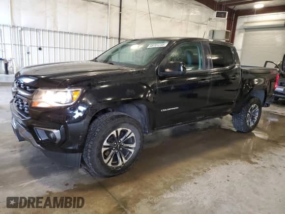 2021 Chevrolet Colorado 4WD Z71 with VIN 1GCGTDEN9M1218648, listed as a Copart auction lot 69701235 with 41,672 mi miles and Salvage title. Bid and sale history available at DreamBid. Image 1.