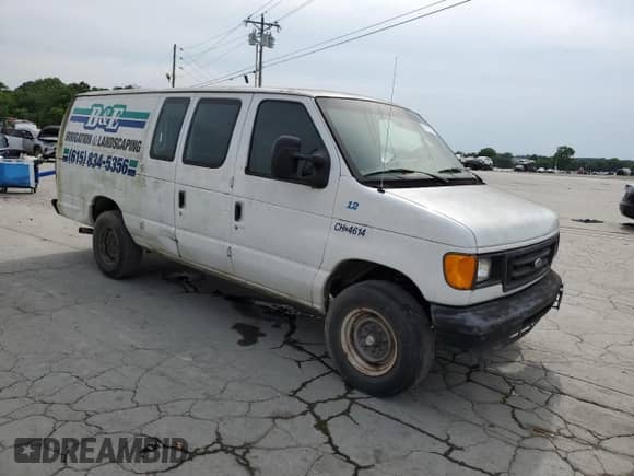 2007 Ford Econoline Cargo with VIN 1FTNS24L57DA14690, listed as a Copart auction lot 57173565 with 172,371 mi miles and Clean title. Bid and sale history available at DreamBid. Image 4.