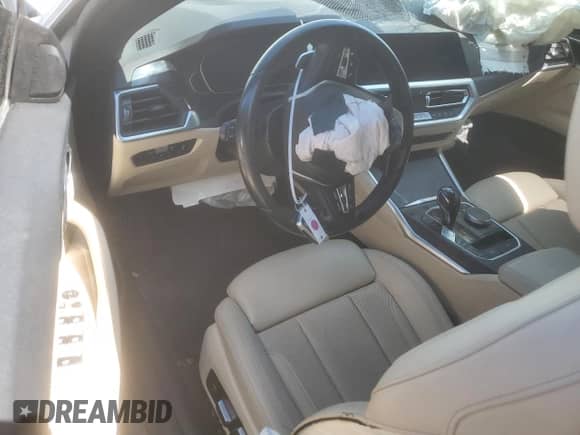 2022 BMW 4 Series 430i xDrive with VIN WBA43AT00NCK47001, listed as a Copart auction lot 60301394 with Not provided miles and Salvage title. Bid and sale history available at DreamBid. Image 8.