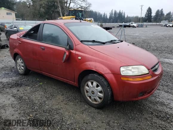 2005 Chevrolet Aveo LT with VIN KL1TG52635B356291, listed as a Copart auction lot 84422804 with 101,643 mi miles and Salvage title. Bid and sale history available at DreamBid. Image 4.