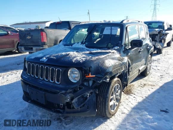 2018 Jeep Renegade Latitude with VIN ZACCJABB4JPG95447, listed as a IAAI auction lot 41345819 with 101,512 mi miles and . Bid and sale history available at DreamBid. Image 17.