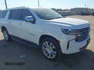 2021 Chevrolet Suburban Premier z VIN 1GNSCFKD5MR133185, wystawiony jako IAAI lot #43431977 z przebiegiem 85 490 mil mil oraz . Historia ofert i sprzedaży dostępna na DreamBid. Obrazek 1.