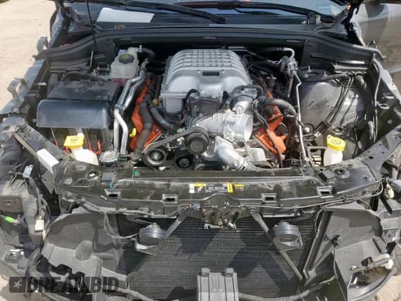2023 Dodge Durango SRT Hellcat with VIN 1C4SDJH96PC634296, listed as a Copart auction lot 64410585 with 10,680 mi miles and Salvage title. Bid and sale history available at DreamBid. Image 12.