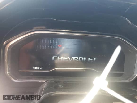 2023 Chevrolet Silverado 1500 LTZ with VIN 1GCUDGED2PZ237234, listed as a Copart auction lot 70644835 with 110,546 mi miles and Salvage title. Bid and sale history available at DreamBid. Image 9.