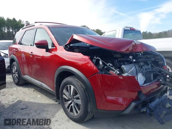 2024 Nissan Pathfinder SL с VIN 5N1DR3CA1RC300862, выставлен на аукционе IAAI как лот 41599529 с пробегом 1 100 миль миль и . История ставок и продаж доступна на DreamBid. Изображение 13.