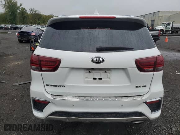 2019 Kia Sorento SX with VIN 5XYPKDA59KG475685, listed as a Copart auction lot 81796195 with 112,103 mi miles and Salvage title. Bid and sale history available at DreamBid. Image 6.