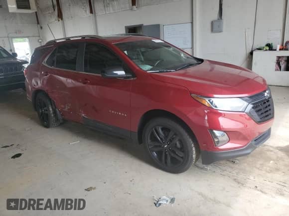 2021 Chevrolet Equinox LT with VIN 2GNAXUEV8M6164712, listed as a Copart auction lot 58377835 with 52,981 mi miles and Salvage title. Bid and sale history available at DreamBid. Image 4.