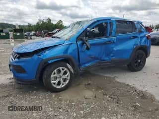 2024 Jeep Compass Sport with VIN 3C4NJDAN4RT170138, listed as a Copart auction lot 65328305 with 3,247 mi miles and Salvage title. Bid and sale history available at DreamBid. Image 1.