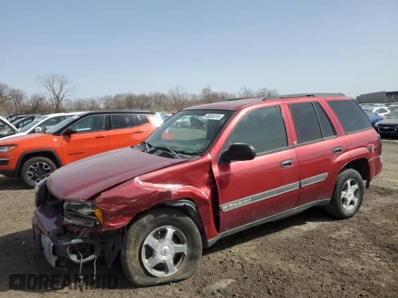 2002 Chevrolet TrailBlazer LS with VIN 1GNDT13S422462068, listed as a Copart auction lot 46504315 with 234,984 mi miles and Salvage title. Bid and sale history available at DreamBid. Image 1.