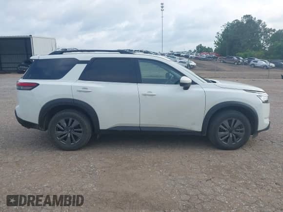 2022 Nissan Pathfinder SV with VIN 5N1DR3BAXNC225140, listed as a IAAI auction lot 42296088 with 56,754 mi miles and . Bid and sale history available at DreamBid. Image 13.