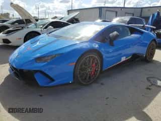 2018 Lamborghini Huracan z VIN ZHWUD4ZF2JLA08437, wystawiony jako Copart lot #76293594 z przebiegiem Nie podano mil oraz Nie do naprawy • Non repairable. Historia ofert i sprzedaży dostępna na DreamBid. Obrazek 1.