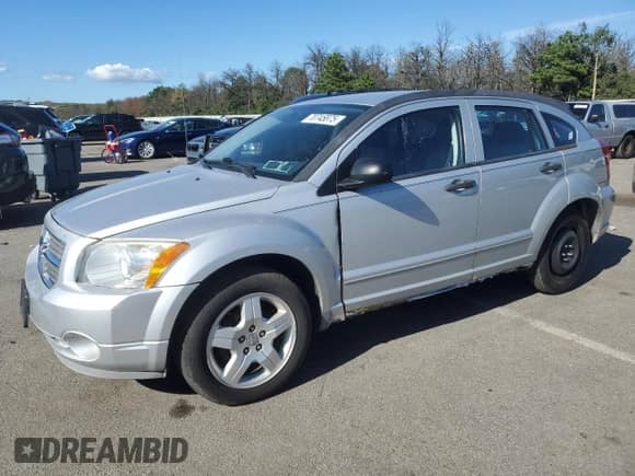 2008 Dodge Caliber SXT with VIN 1B3HB48B08D573237, listed as a Copart auction lot 70745875 with 110,982 mi miles and Salvage title. Bid and sale history available at DreamBid. Image 1.
