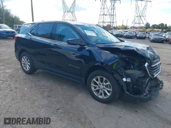 2020 Chevrolet Equinox LT z VIN 2GNAXTEV3L6233315, wystawiony jako IAAI lot #43531686 z przebiegiem 106 456 mil mil oraz . Historia ofert i sprzedaży dostępna na DreamBid. Obrazek 1.