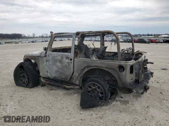 2012 Jeep Wrangler Sport with VIN 1C4AJWAG7CL210954, listed as a Copart auction lot 53303435 with Not provided miles and Non repairable. Bid and sale history available at DreamBid. Image 2.