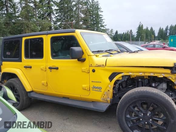 2021 Jeep Wrangler Unlimited Sahara с VIN 1C4JJXP68MW762483, выставлен на аукционе IAAI как лот 42625385 с пробегом 42 686 миль миль и . История ставок и продаж доступна на DreamBid. Изображение 14.