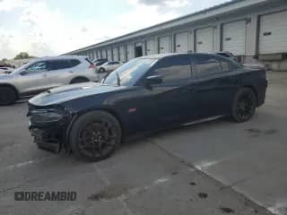 2023 Dodge Charger Scat Pack with VIN 2C3CDXGJXPH506728, listed as a Copart auction lot 67842285 with 16,932 mi miles and Salvage title. Bid and sale history available at DreamBid. Image 1.