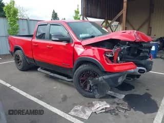 2019 Ram 1500 Rebel with VIN 1C6SRFET2KN599078, listed as a IAAI auction lot 42103697 with 88,986 mi miles and . Bid and sale history available at DreamBid. Image 1.