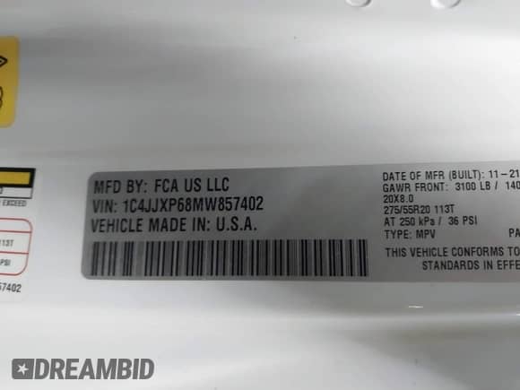 2021 Jeep Wrangler Unlimited Sahara с VIN 1C4JJXP68MW857402, выставлен на аукционе IAAI как лот 42149574 с пробегом 27 239 миль миль и . История ставок и продаж доступна на DreamBid. Изображение 9.