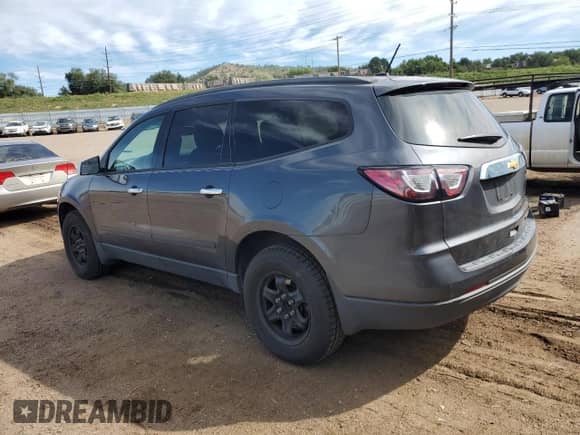 2014 Chevrolet Traverse LS z VIN 1GNKRFED2EJ157955, wystawiony jako Copart lot #81005695 z przebiegiem 158 108 mil mil oraz Czysty tytuł • Clean title. Historia ofert i sprzedaży dostępna na DreamBid. Obrazek 2.