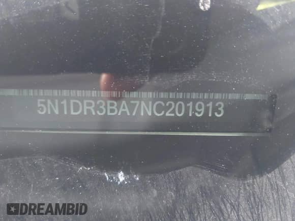 2022 Nissan Pathfinder SV z VIN 5N1DR3BA7NC201913, wystawiony jako IAAI lot #42386381 z przebiegiem 79 632 mil mil oraz . Historia ofert i sprzedaży dostępna na DreamBid. Obrazek 9.