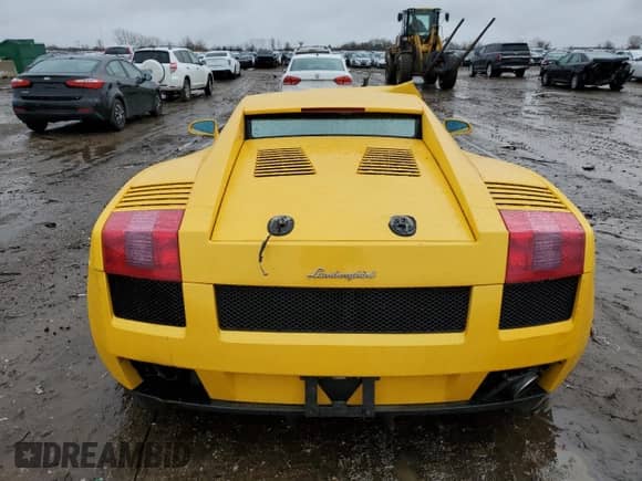 2004 Lamborghini Gallardo with VIN ZHWGU11S34LA01652, listed as a Copart auction lot 49695214 with Not provided miles and Salvage title. Bid and sale history available at DreamBid. Image 6.