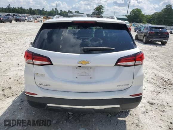 2023 Chevrolet Equinox Premier with VIN 3GNAXNEG7PL194064, listed as a Copart auction lot 64339555 with 21,615 mi miles and Salvage title. Bid and sale history available at DreamBid. Image 6.