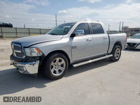 2017 Ram 1500 Lone Star with VIN 1C6RR6LGXHS684040, listed as a Copart auction lot 63813275 with 133,777 mi miles and Salvage title. Bid and sale history available at DreamBid. Image 1.