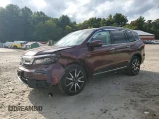 2021 Honda Pilot Touring 8-Passenger с VIN 5FNYF6H94MB041116, выставлен на аукционе Copart как лот 81726955 с пробегом 84 746 миль миль и Списание • Salvage title. История ставок и продаж доступна на DreamBid. Изображение 1.