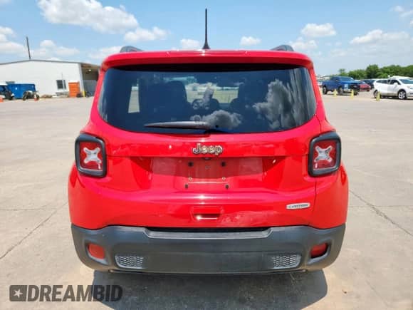 2018 Jeep Renegade Altitude with VIN ZACCJABB7JPJ23396, listed as a Copart auction lot 68029055 with 102,618 mi miles and Non repairable. Bid and sale history available at DreamBid. Image 6.