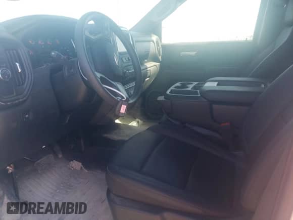 2024 Chevrolet Silverado 1500 Work Truck with VIN 1GCRAAEK6RZ343697, listed as a Copart auction lot 74758164 with 910 mi miles and Salvage title. Bid and sale history available at DreamBid. Image 7.