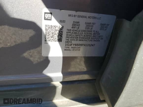2023 Chevrolet Bolt EUV LT с VIN 1G1FY6S09P4131247, выставлен на аукционе Copart как лот 86140325 с пробегом 68 815 миль миль и Списание • Salvage title. История ставок и продаж доступна на DreamBid. Изображение 13.
