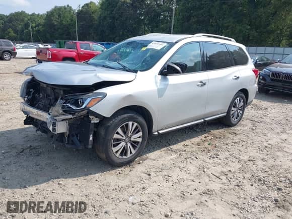 2017 Nissan Pathfinder Platinum with VIN 5N1DR2MN2HC673595, listed as a IAAI auction lot 43025901 with 171,225 mi miles and . Bid and sale history available at DreamBid. Image 2.