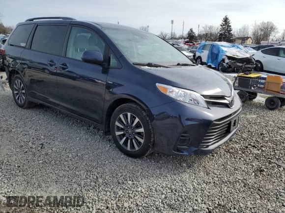 2019 Toyota Sienna LE with VIN 5TDJZ3DC1KS223325, listed as a Copart auction lot 45758815 with 102,605 mi miles and Salvage title. Bid and sale history available at DreamBid. Image 4.