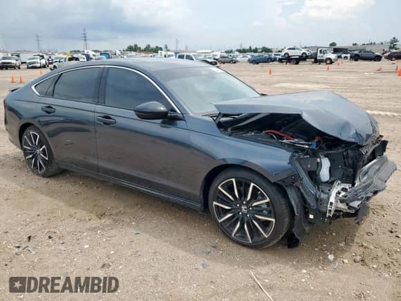 2024 Honda Accord Touring with VIN 1HGCY2F89RA051228, listed as a Copart auction lot 69307335 with 17,134 mi miles and Salvage title. Bid and sale history available at DreamBid. Image 4.
