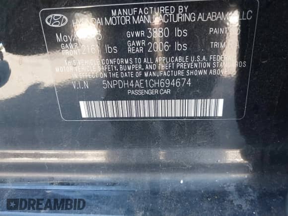 2016 Hyundai Elantra SE с VIN 5NPDH4AE1GH694674, выставлен на аукционе IAAI как лот 43397558 с пробегом 165 888 миль миль и . История ставок и продаж доступна на DreamBid. Изображение 9.