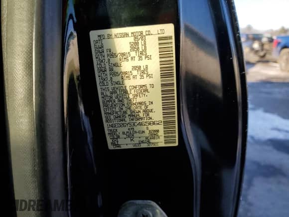 2003 Nissan Frontier XE z VIN 1N6ED26Y53C465862, wystawiony jako Copart lot #41848565 z przebiegiem Nie podano mil oraz Szkoda całkowita • Salvage title. Historia ofert i sprzedaży dostępna na DreamBid. Obrazek 13.