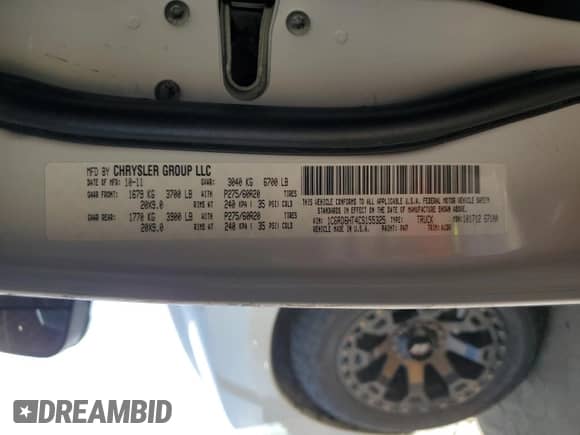 2012 Ram 1500 Sport с VIN 1C6RD6HT4CS155325, выставлен на аукционе Copart как лот 76717904 с пробегом 152 654 миль миль и Списание • Salvage title. История ставок и продаж доступна на DreamBid. Изображение 12.