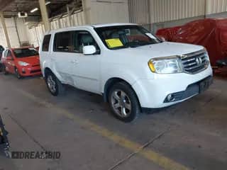 2014 Honda Pilot EX-L with VIN 5FNYF3H57EB013887, listed as a IAAI auction lot 42367443 with 92,431 mi miles and . Bid and sale history available at DreamBid. Image 1.