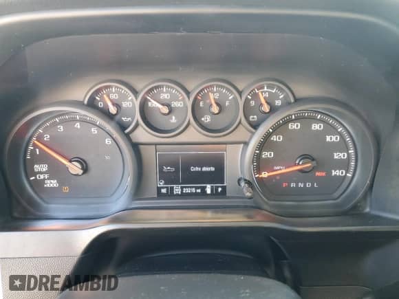 2022 Chevrolet Silverado 1500 Custom with VIN 3GCPDBEKXNG523005, listed as a Copart auction lot 80405015 with 23,215 mi miles and Salvage title. Bid and sale history available at DreamBid. Image 9.